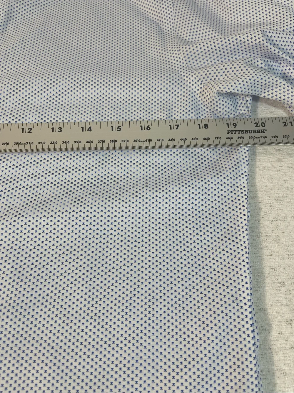 Banana Republic Men’s Slim Fit Non Iron 100% Cotton Geometric Shirt (S) SKU#0464